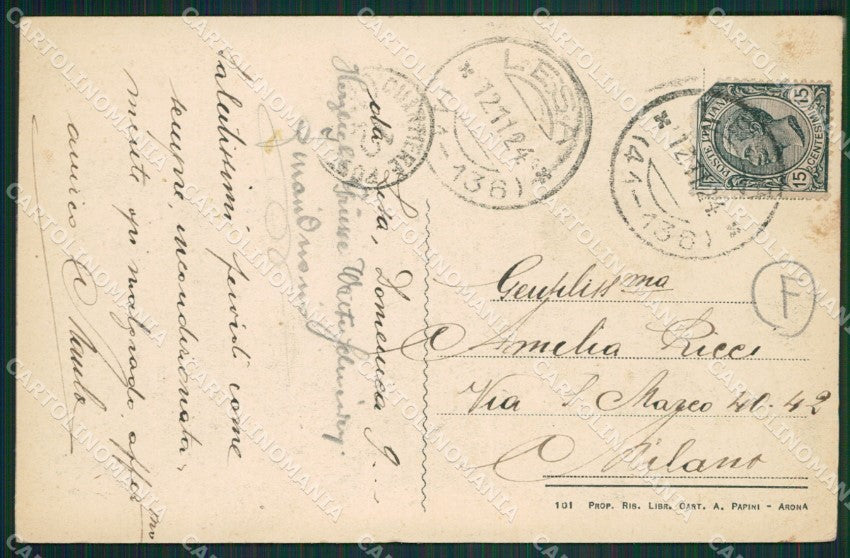 Novara Lesa cartolina QZ1275 – retro
