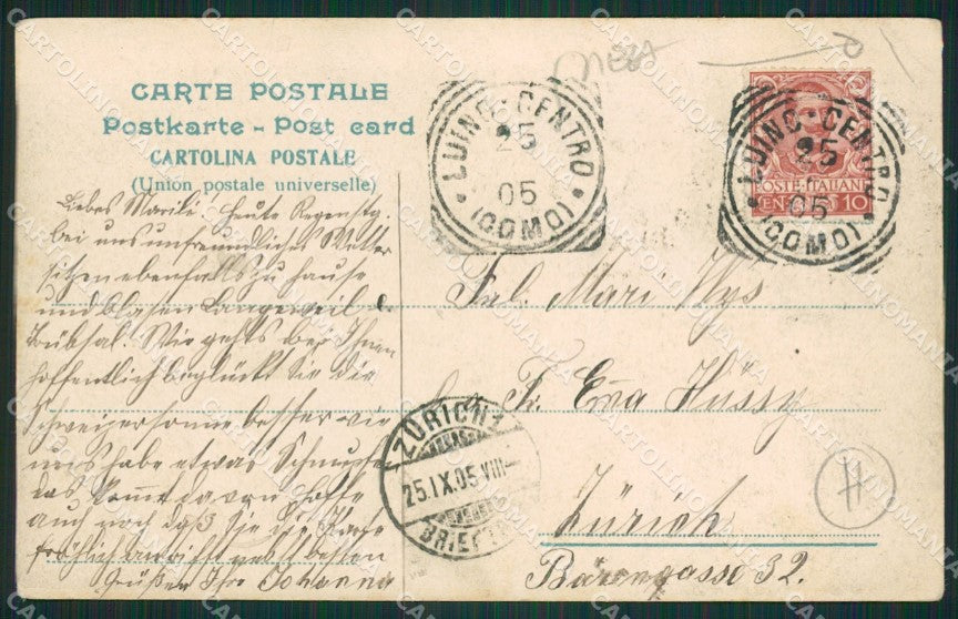 Novara Lesa PIEGA cartolina QZ1284 – retro