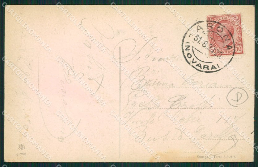 Novara Massino cartolina QZ1285 – retro