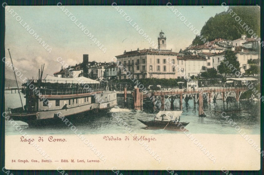 Como Lago di Bellagio Battello cartolina QZ1305 – fronte
