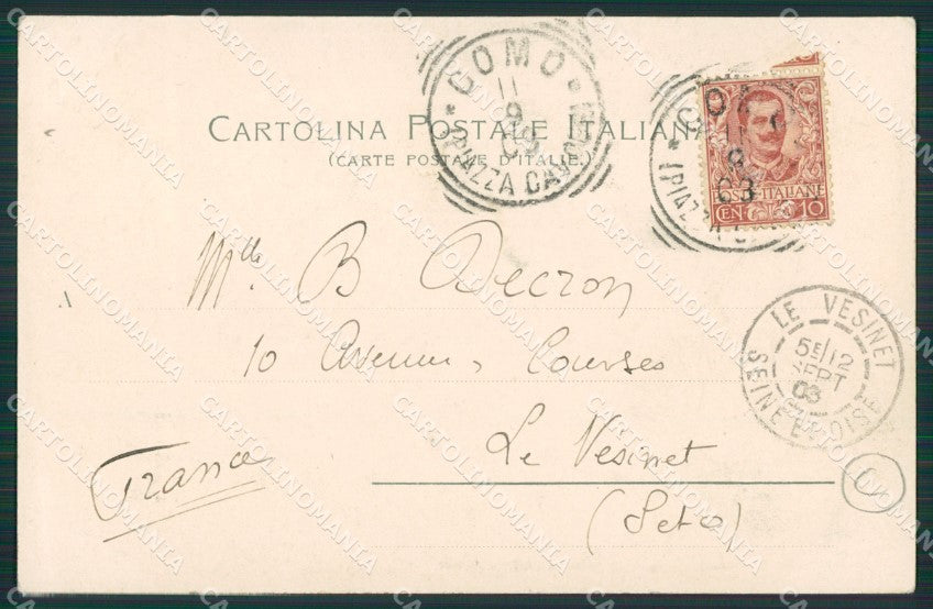 Como Lago di Bellagio cartolina QZ1311 – retro