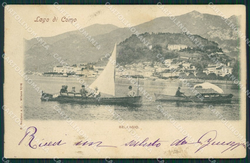 Como Lago di Bellagio cartolina QZ1316 – fronte