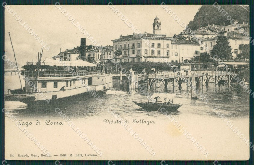 Como Lago di Bellagio Battello cartolina QZ1330 – fronte