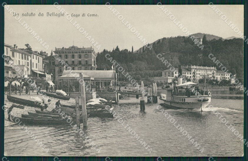 Como Lago di Bellagio Battello cartolina QZ1350 – fronte