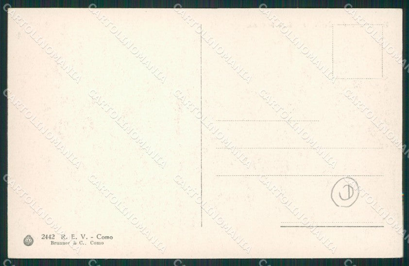 Como Lago di Bellagio Battello cartolina QZ1350 – retro