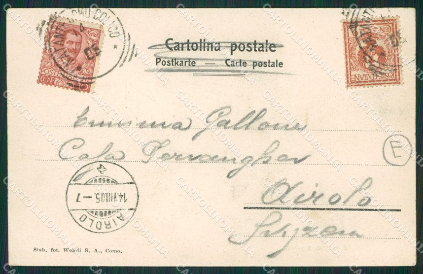 Como Lago di Bellagio cartolina QZ1355 – retro