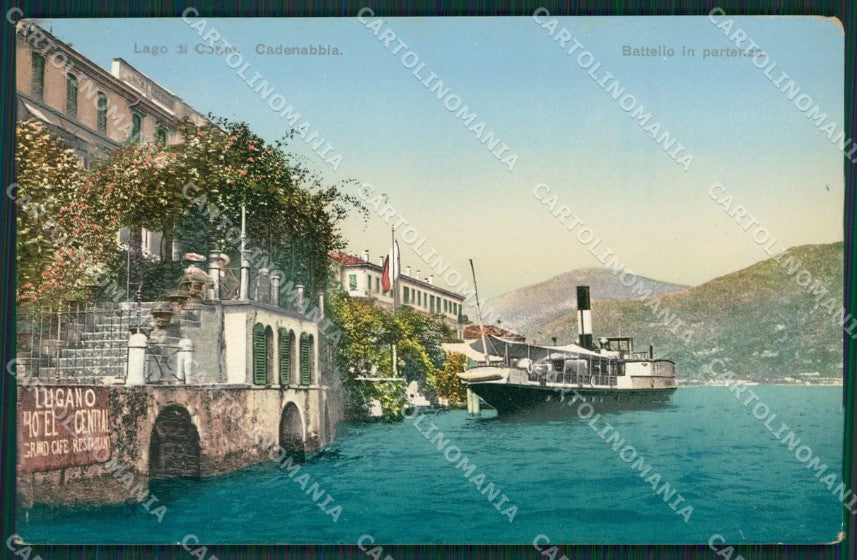 Como Lago di Cadenabbia Battello cartolina QZ1373 – fronte
