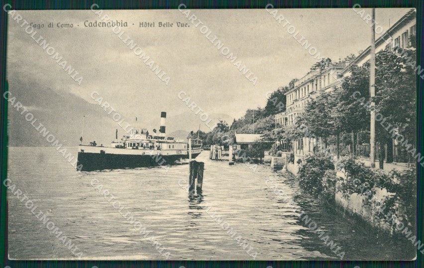 Como Lago di Cadenabbia Battello RIFILATA cartolina QZ1374 – fronte