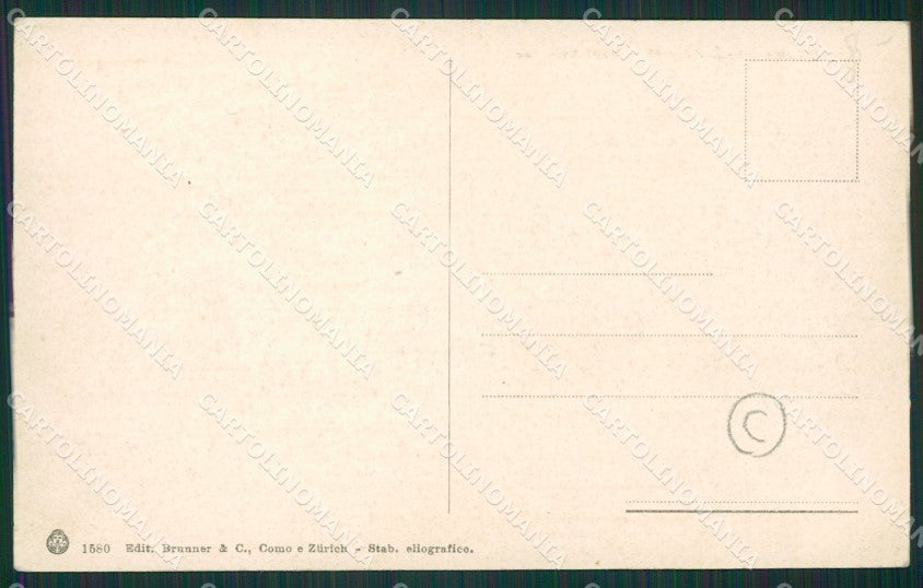 Como Lago di Cadenabbia Battello RIFILATA cartolina QZ1374 – retro