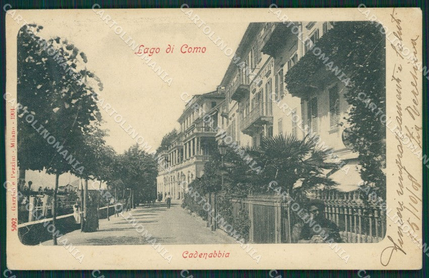 Como Lago di Cadenabbia PIEGA cartolina QZ1376 – fronte