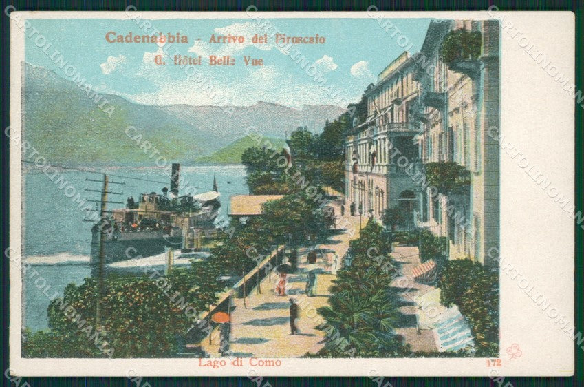 Como Lago di Cadenabbia Battello cartolina QZ1380 – fronte