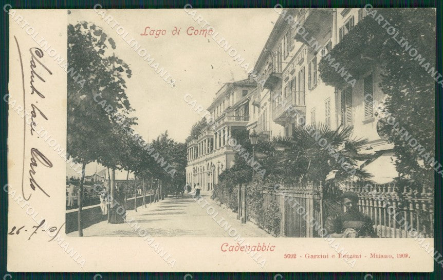 Como Lago di Cadenabbia cartolina QZ1389 – fronte