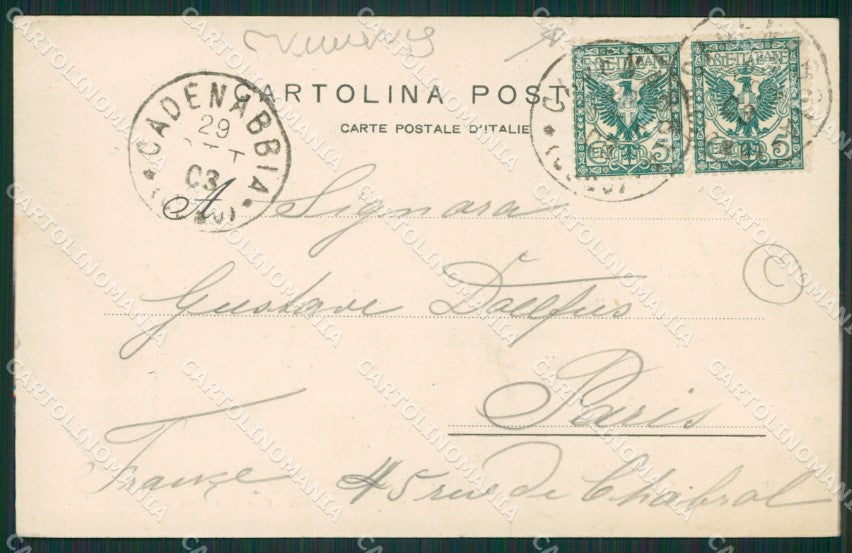 Como Lago di Cadenabbia STRAPPINO cartolina QZ1390 – retro