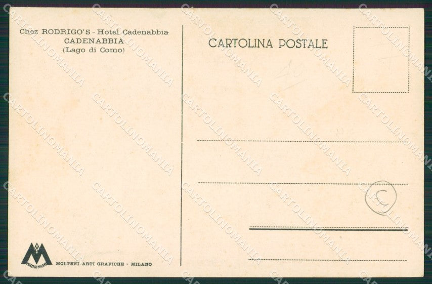 Como Lago di Cadenabbia cartolina QZ1393 – retro