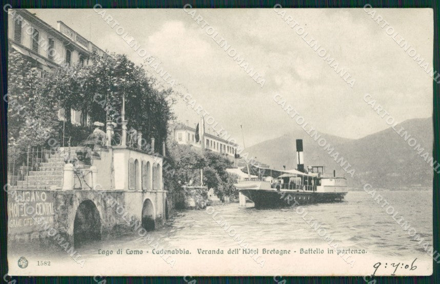 Como Lago di Cadenabbia Battello cartolina QZ1400 – fronte