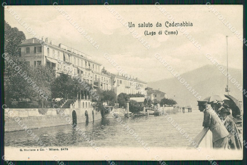 Como Lago di Cadenabbia Battello SCOLLATA cartolina QZ1405 – fronte
