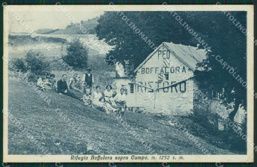 Como Lenno Campo Rifugio Boffalora COLLA PIEGHINE cartolina QZ1422 – fronte