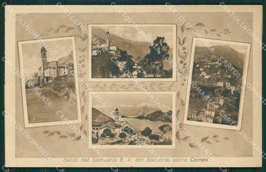 Como Lenno Campo Saluti da cartolina QZ1423 – fronte