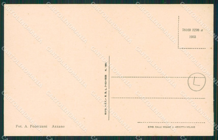 Como Lenno Campo Rifugio Boffalora cartolina QZ1427 – retro