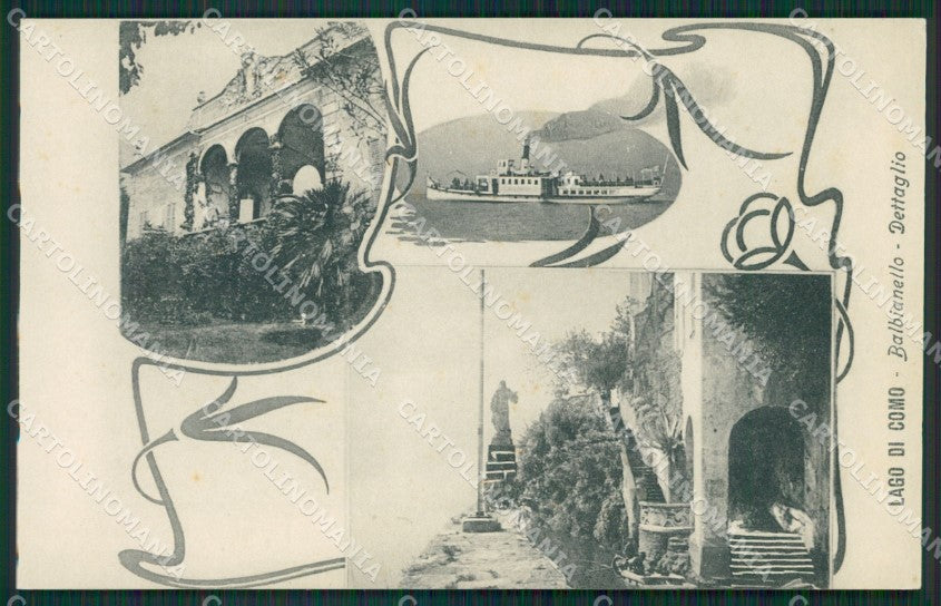 Como Lago di Lenno Balbianello Battello cartolina QZ1458 – fronte