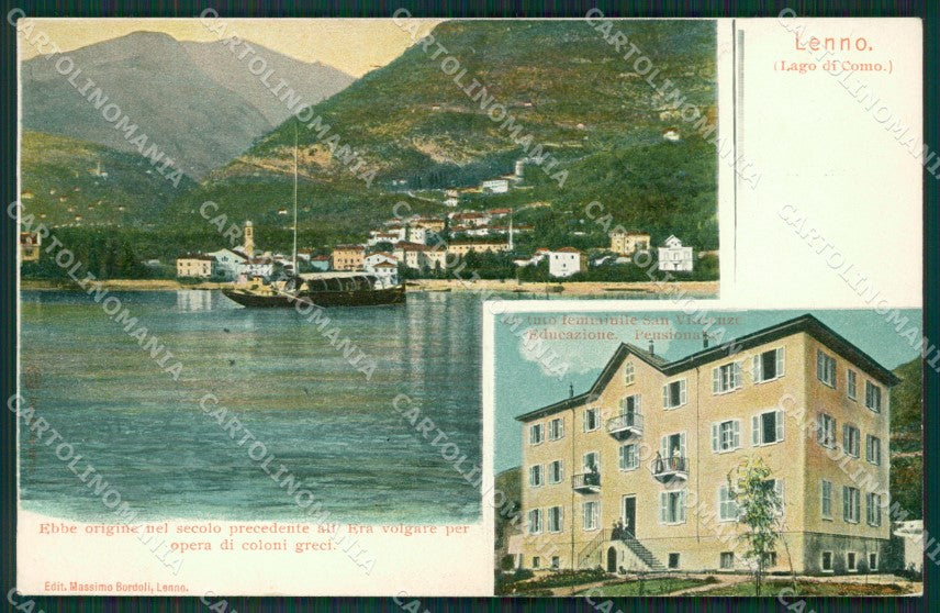 Como Lago di Lenno cartolina QZ1471 – fronte