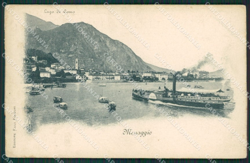 Como Lago di Menaggio Battello cartolina QZ1481 – fronte