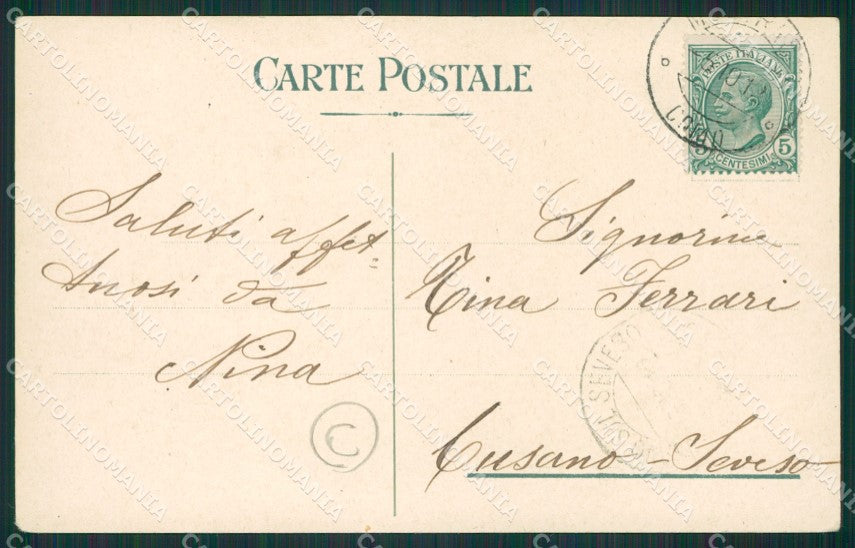 Como Lago di Menaggio Battello cartolina QZ1484 – retro