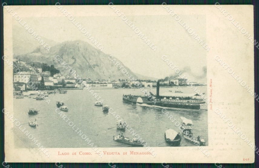 Como Lago di Menaggio Battello cartolina QZ1485 – fronte