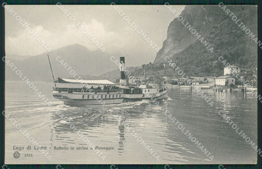 Como Lago di Menaggio Battello cartolina QZ1495 – fronte