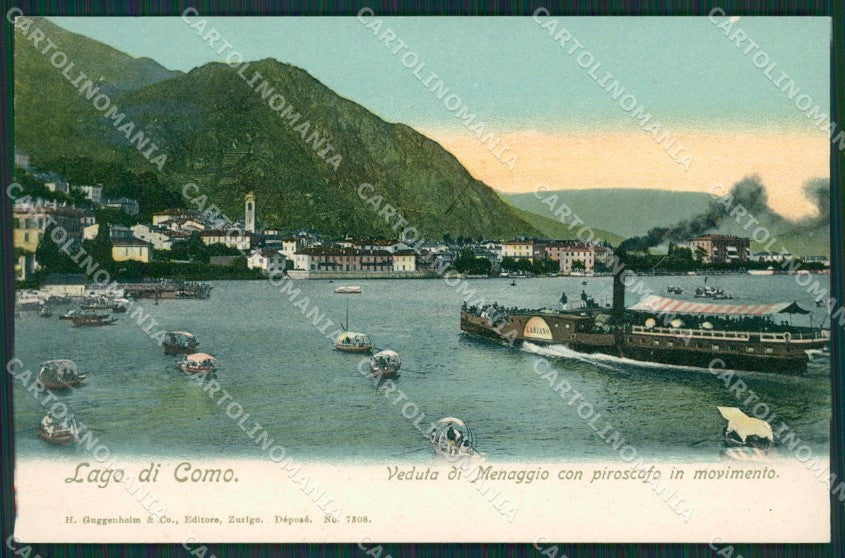 Como Lago di Menaggio Battello cartolina QZ1507 – fronte