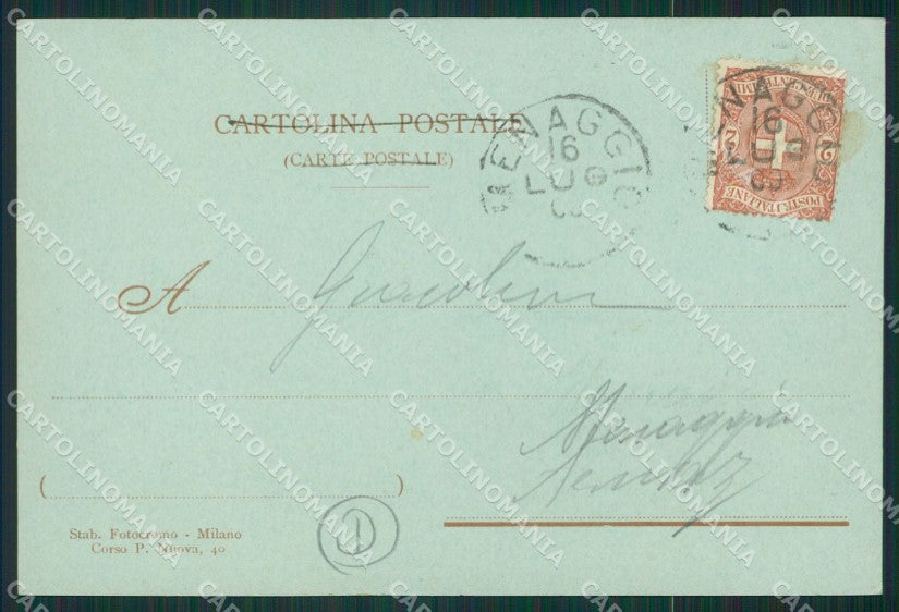 Como Lago di Menaggio Battello Chiaro di Luna cartolina QZ1509 – retro