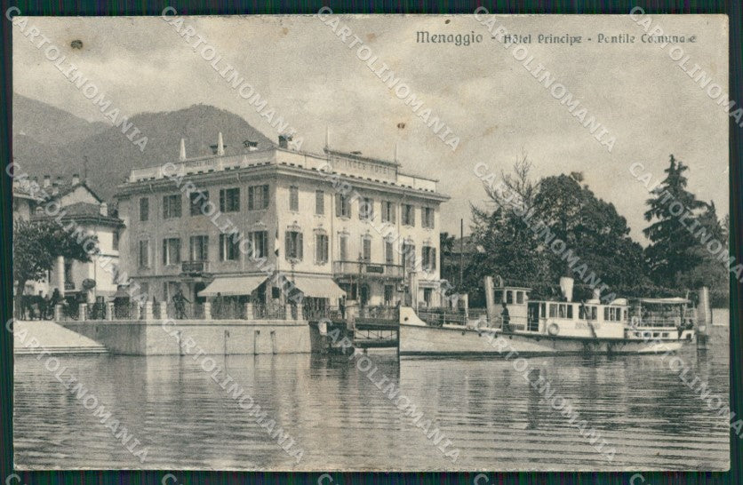 Como Lago di Menaggio Battello PIEGA cartolina QZ1514 – fronte