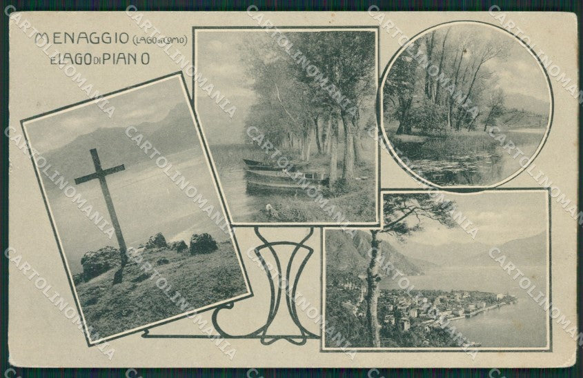 Como Lago di Menaggio PIEGA cartolina QZ1521 – fronte