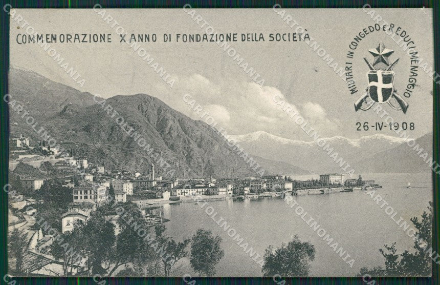 Como Lago di Menaggio Militari Reduci cartolina QZ1539 – fronte