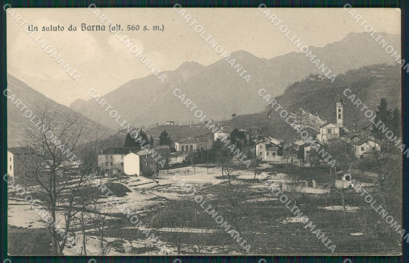 Como Lago di Val Menaggio Barna cartolina QZ1547 – fronte