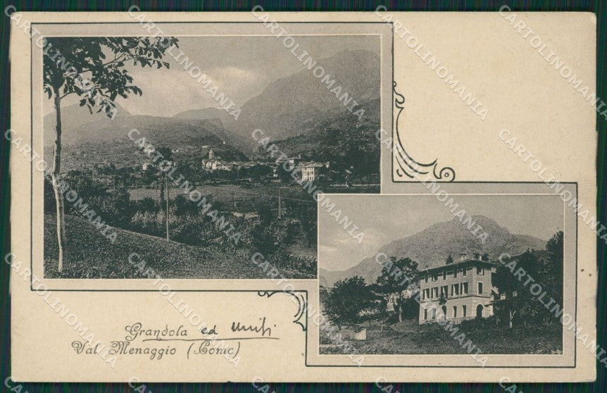 Como Lago di Val Menaggio Grandola cartolina QZ1558 – fronte
