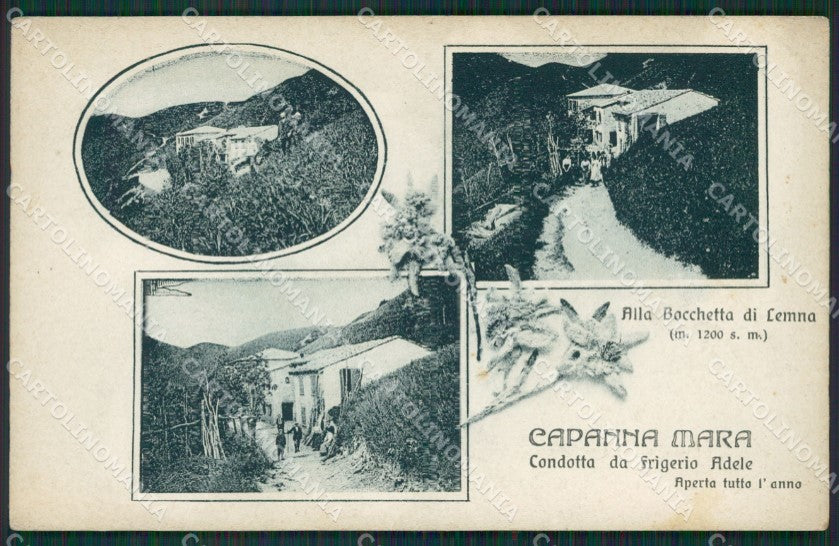 Como Lago di Palanzone Stella Alpina Bocchetta di Lenna Mara cartolina QZ1576 – fronte