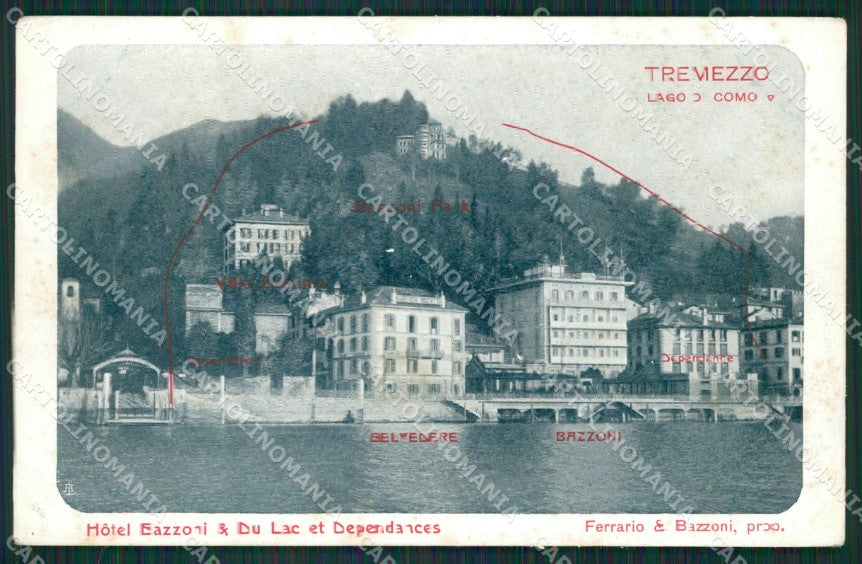 Como Lago di Tremezzo cartolina QZ1600 – fronte