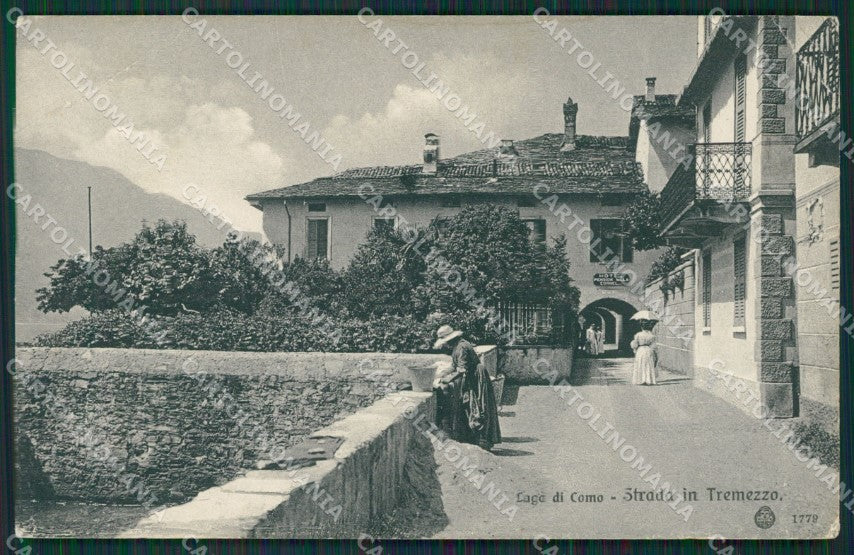 Como Lago di Tremezzo PIEGHE cartolina QZ1604 – fronte