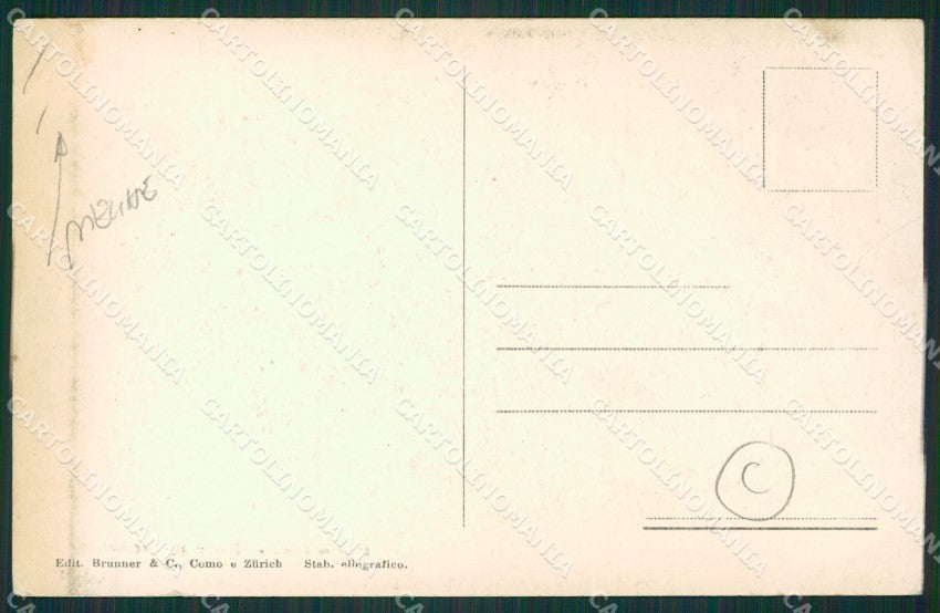 Como Lago di Tremezzo PIEGHE cartolina QZ1604 – retro