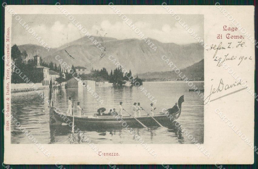 Como Lago di Tremezzo cartolina QZ1616 – fronte