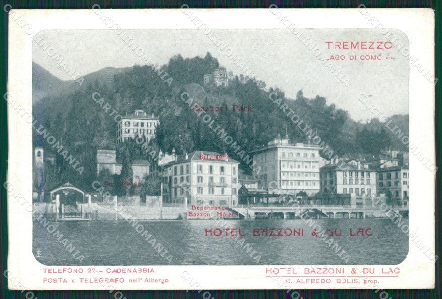 Como Lago di Tremezzo cartolina QZ1621 – fronte