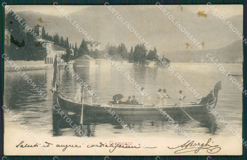 Como Lago di Tremezzo PIEGHE cartolina QZ1622 – fronte