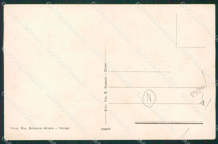 Como Lago di Veleso PIEGA cartolina QZ1630 – retro