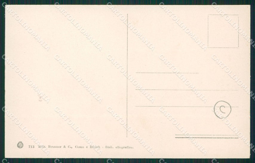 Como Lago di Costumi cartolina QZ1638 – retro