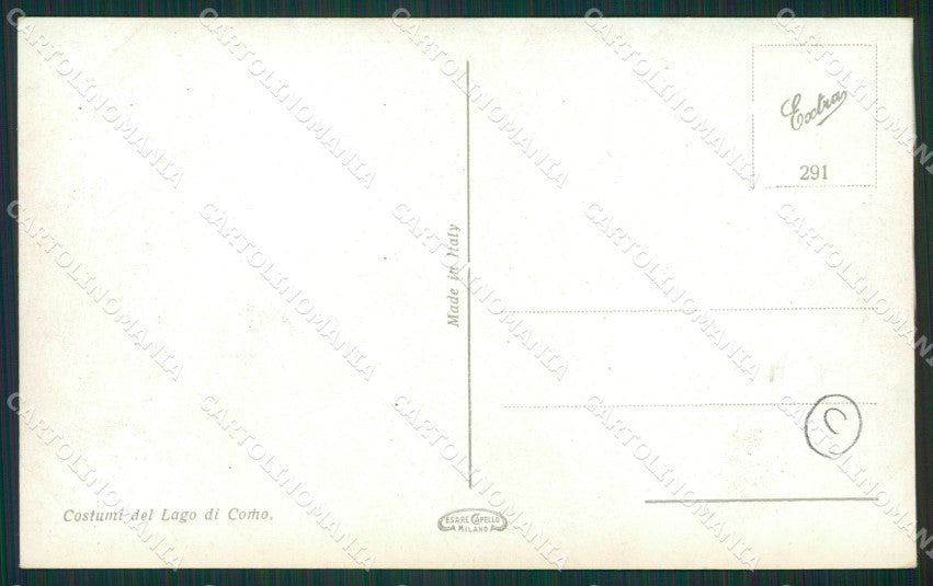 Como Lago di Costumi cartolina QZ1639 – retro