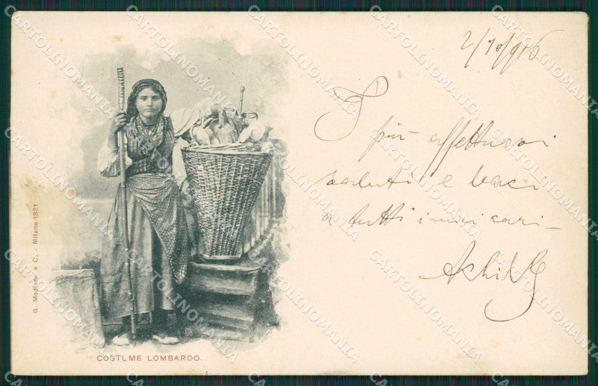 Como Lago di Costumi cartolina QZ1641 – fronte