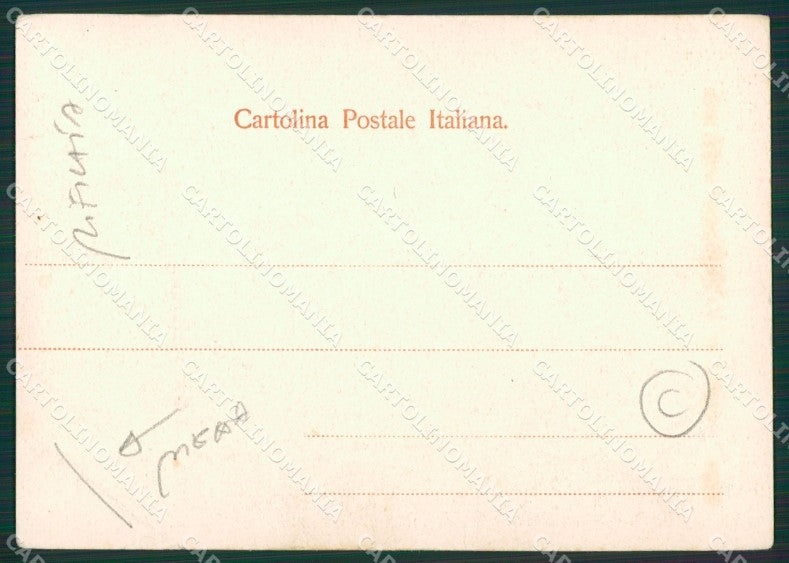 Como Lago di Costumi PIEGA RIFILATA cartolina QZ1643 – retro