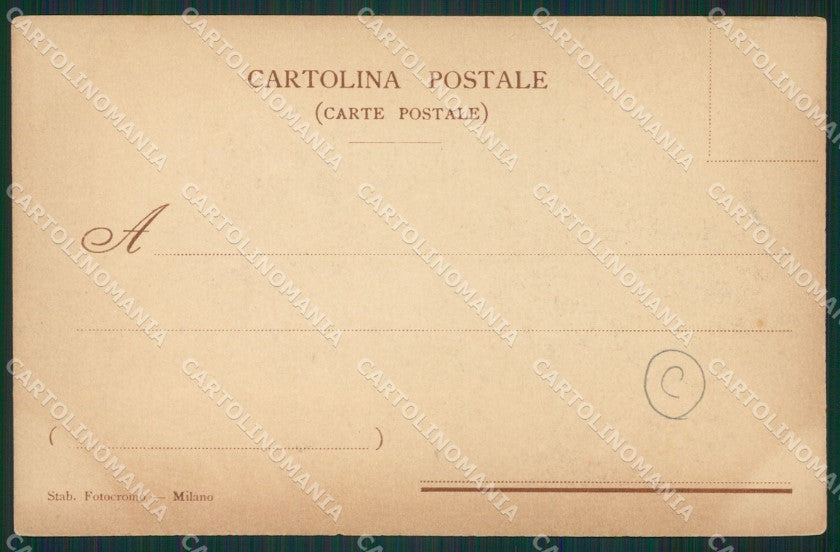 Como Lago di Costumi PIEGA cartolina QZ1651 – retro