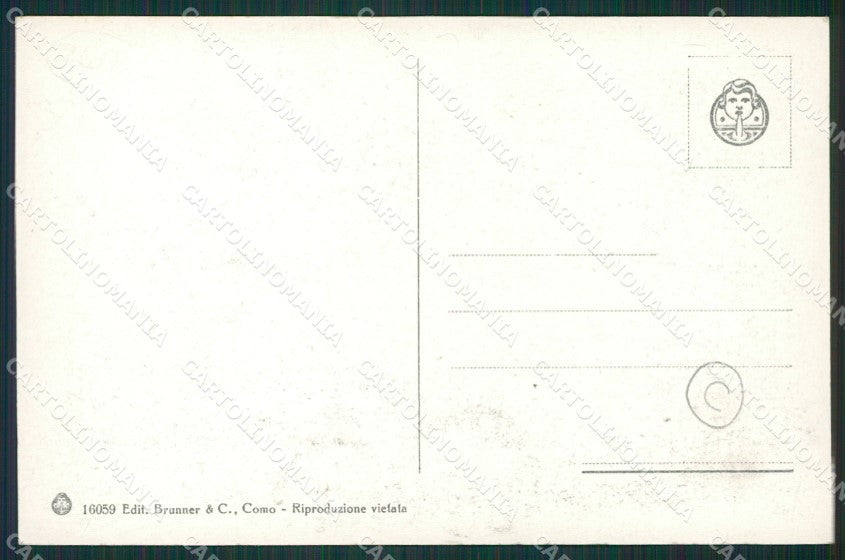 Como Lago di Costumi cartolina QZ1652 – retro